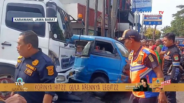 Diduga Rem Blong, Kecelakaan Beruntun di Karawang, 2 Orang Meninggal & 5 TerLuka | KOMPAS SIANG
