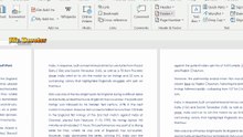 Add Roman Page Numbers (i, ii, iii) in Footer of Microsoft Word Document