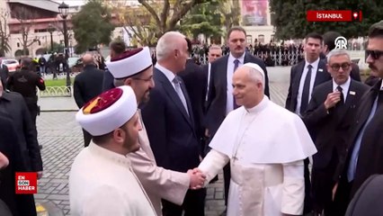 Vatikan Devlet Başkanı Papa 14. Leo, Sultanahmet Camisi’ne geldi