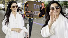 Samantha Ruth Prabhu Exits Mumbai In All-White Elegance After Hosting David Beckham In A Grand Event