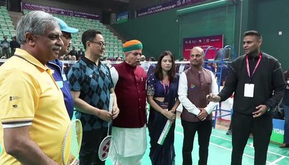 CJI Surya Kant, Kiren Rijiju, Arjun Ram Meghwal play at All-India Judges Badminton 2025
