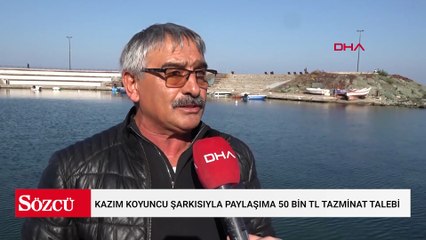 Kazım Koyuncu şarkısıyla paylaşım yaptı, binlerce lira tazminat istendi