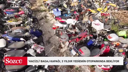 'Hacizli' bagaj kapağı, 3 yıldır yediemin otoparkında bekliyor