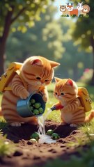 Chubby Cats Rescue Turtles in the Park