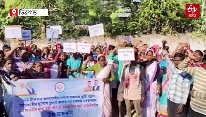 চাহ শ্ৰমিকলৈ ভূমিপট্টা: বাগানে বাগানে আনন্দৰ লহৰ, ঝুমুৰৰ ছন্দত মামাৰ জয়গান