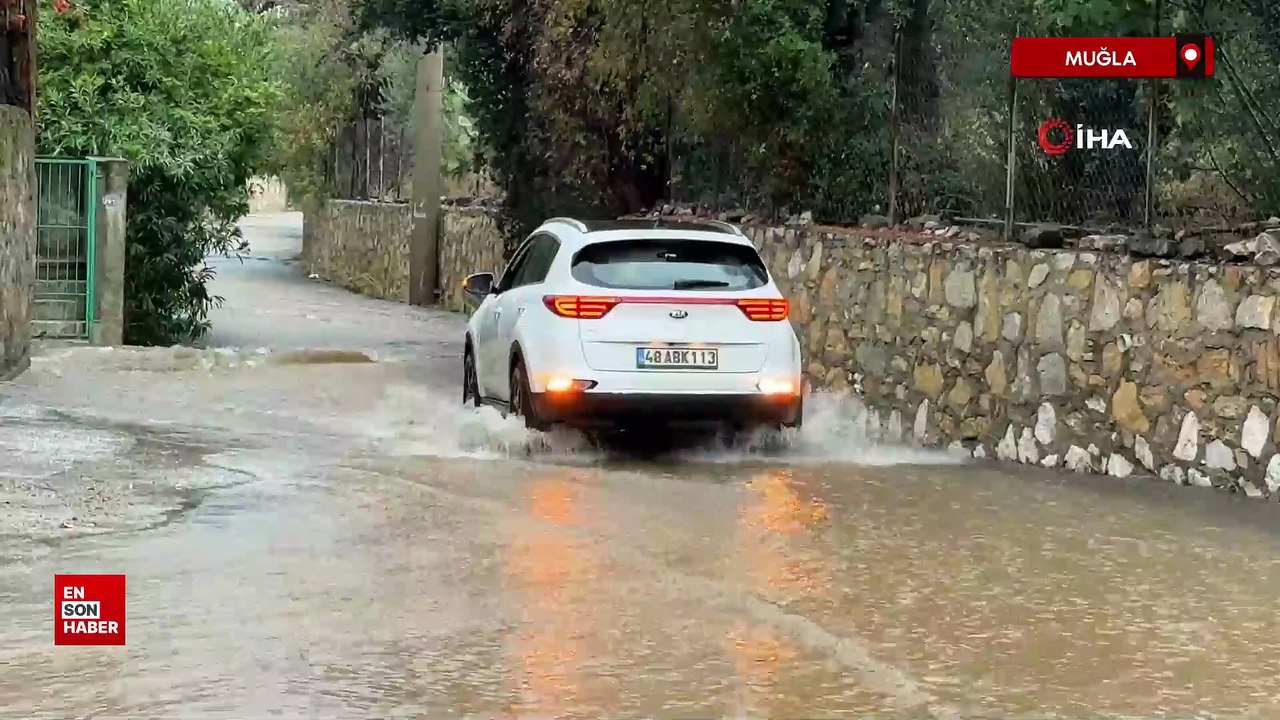 Bodrum'da sağanak yağış etkili oldu: 1 evi su bastı