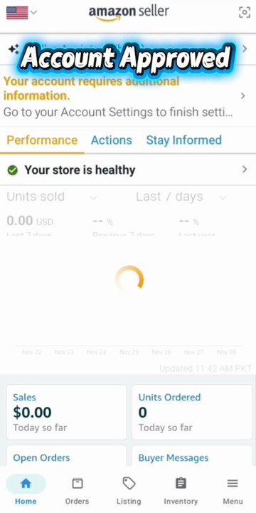 Amazon Account Approved