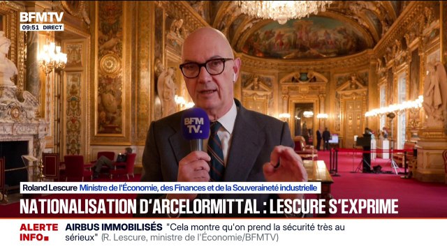 Nationalisation d'ArcelorMittal: Ce n'est pas avec une formule magique qu’on va sauver l’acier français , estime Roland Lescure, ministre de l'Économie