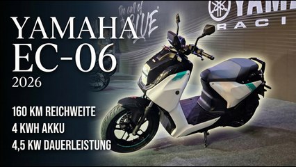 E-Roller für die Stadt: Yamaha EC-06 mit 4 kWh Akku