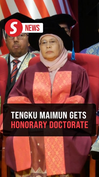 Sultan Nazrin confers honorary doctorate on former CJ Tengku Maimun