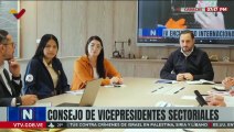 Vicepresidentes Sectoriales reciben a representantes de sectores estudiantiles venezolanos