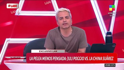 Julieta Poggio le respondió a la China Suárez en LAM tras su picante cruce en redes