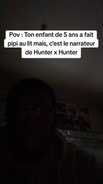 Pov : Ton enfant de 5 ans a fait pipi au lit, mais c'est le narrateur de Hunter x Hunter