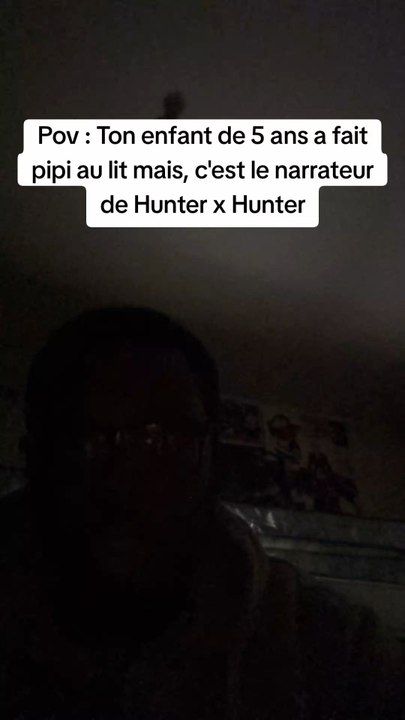 Pov : Ton enfant de 5 ans a fait pipi au lit, mais c'est le narrateur de Hunter x Hunter