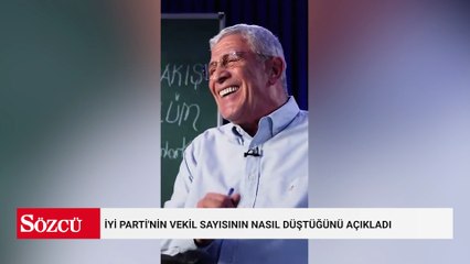 İYİ Parti'nin vekil sayısının nasıl düştüğünü açıkladı