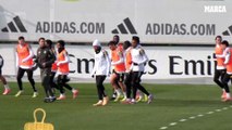 El Madrid se entrena con intensidad el día previo a su encuentro con el Girona