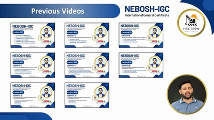 NEBOSH IGC Lecture 9 (Element 3.1) _ Health and Safety Culture