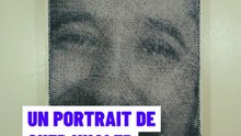 🇩🇿Un portrait de Cheb Khaled… dessiné avec du fil.