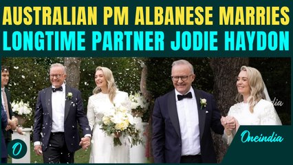 VIDEO: AUS PM Anthony Albanese Marries Partner Jodie Haydon, Becoming First PM to Wed in Office