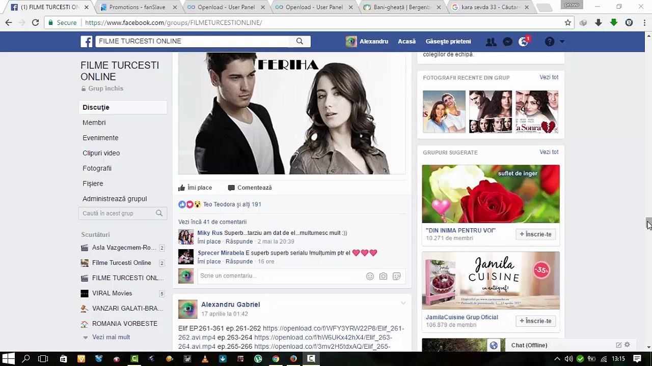 Tutorial cautare filme pe grup facebook
