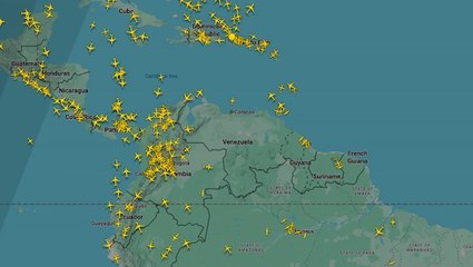 Flight tracker shows Venezuela airspace after Trump orders shutdown