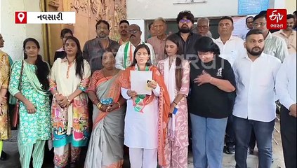 નવસારીમાં દારૂબંધીના વિરોધમાં કોંગ્રેસ દ્વારા આવેદનપત્ર, કોંગ્રેસ દ્વારા જનતા રેડની ચેતવણી