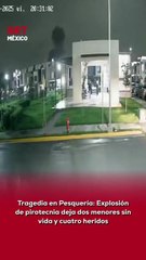 💥😔 Una fuerte explosi0n de pirotecnia sacudió #Pesquería, NL, dejando un saldo trágico: dos menores fall3cidos y cuatro personas lesi0nadas. Autoridades ya investigan las causas del incidente.
