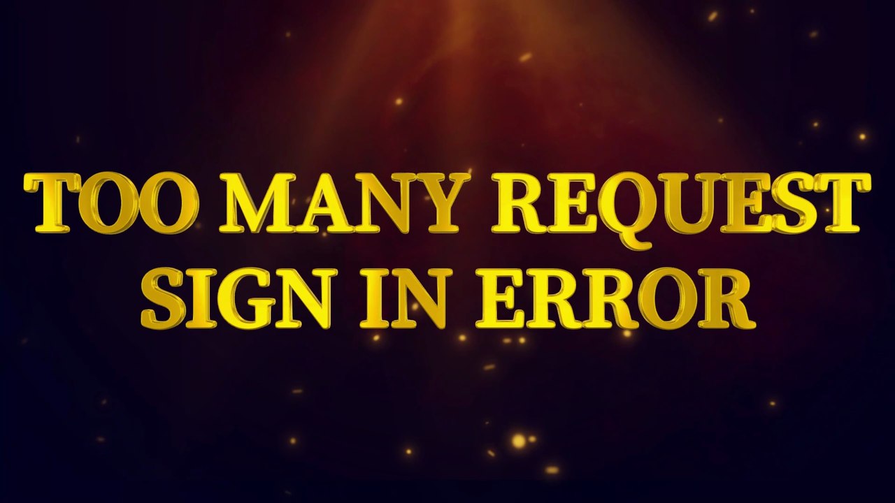 Too Many Requests |Too Many Requests Outlook \Hotmail Error | Microsoft Login Issue