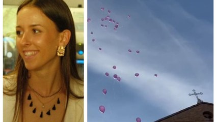 Viola Mazzotti, palloncini liberati in cielo per l'ultimo saluto alla 23enne travolta da un camion mentre era in bici