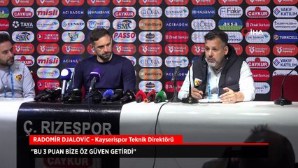 Radomir Djalovic: Bu 3 puan bize öz güven getirdi