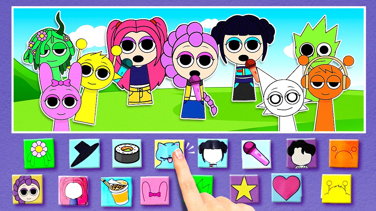K-Pop x Sprunki Party Mode! 🎶 Wild Paper Fun & Crazy DIY Vibes!