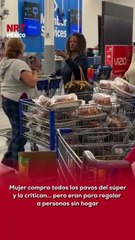 Una mujer fue criticada por “acaparar pavos” en un supermercado 🦃😡… pero nadie sabía que compraría docenas para regalarlas a personas sin hogar en Acción de Gracias ❤️🙏.