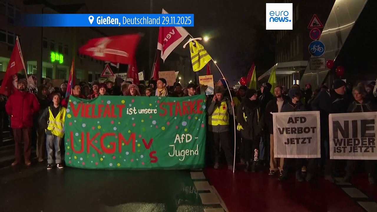 Ausschreitungen in Gießen: Massenproteste prägen den Start des AfD-Jugendkongresses