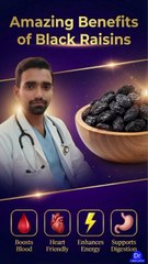 Black Raisins Benefits for Better Blood, Heart Health, Digestion & Energy | Dr.Hakeem Usman
