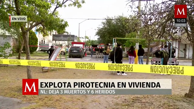 Retiran escombros tras explosión en Pesquería; reportan 3 muertos y 6 heridos