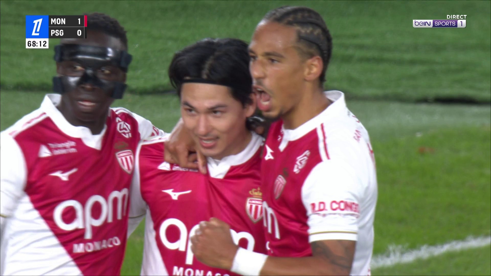 Ligue 1 : Minamino ouvre le score, Paris dos au mur