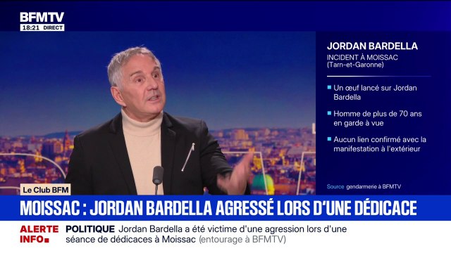 Agression de Jordan Bardella lors d'une dédicace: Le fait de faire ça, c'est faire monter encore plus le Rassemblement national , estime Patrick Vignal, ancien député Renaissance