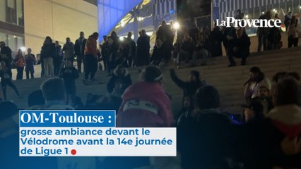 OM-Toulouse : grosse ambiance devant le Vélodrome avant la 14e journée de Ligue 1