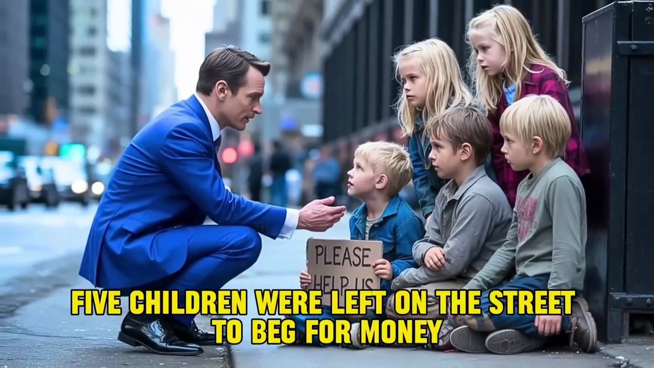 5 Homeless Children Beg on the Streets Until a Widowed Millionaire Changes Their Lives Forever