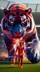 Ronaldo Messi Neymar Mbappé With Four Giant Animals #football #ronaldo #neymar #messi #mbappe  #edit