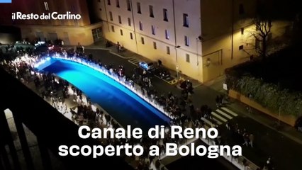 Canale di Reno scoperto a Bologna: il video dall'alto