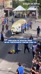 Simulação de desastre aéreo em BH: participantes contam como foi