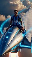 Messi Neymar Mbappé Fly While Ronaldo Struggles 😂 #ronaldo #football#neymar #messi #memes  #auraedit