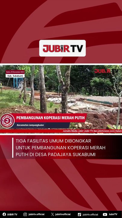 Tiga Fasilitas Umum Dibongkar untuk Pembangunan Koperasi Merah Putih di Desa Padajaya Sukabumi