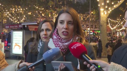 Irene Montero califica de show el pacto de paz en Gaza y acus de genocidio