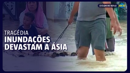Inundações na Ásia deixam mais de 600 mortos