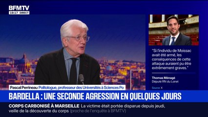 Agression de Jordan Bardella: "C'est assez coutumier", analyse Pascal Perrineau, politologue, au sujet des agressions sur les hommes politiques en campagne