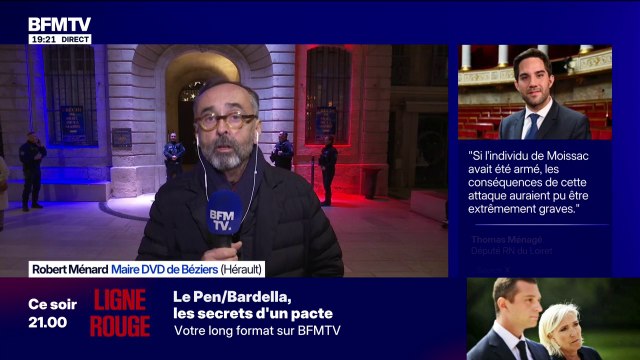 Agression de Jordan Bardella: Je suis sidéré de la violence que prend le débat politique , déclare Robert Ménard, maire DVD de Béziers