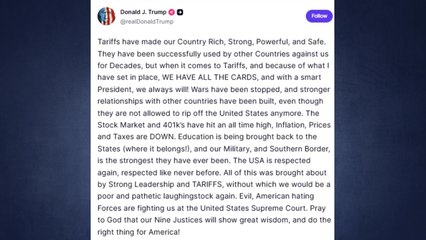 트럼프, 대법원에 '관세 적법' 판결 촉구..."옳은 일 하길" / YTN