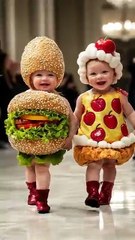 Cutest Baby Fashion Show — Food-Themed Outfits #Shorts